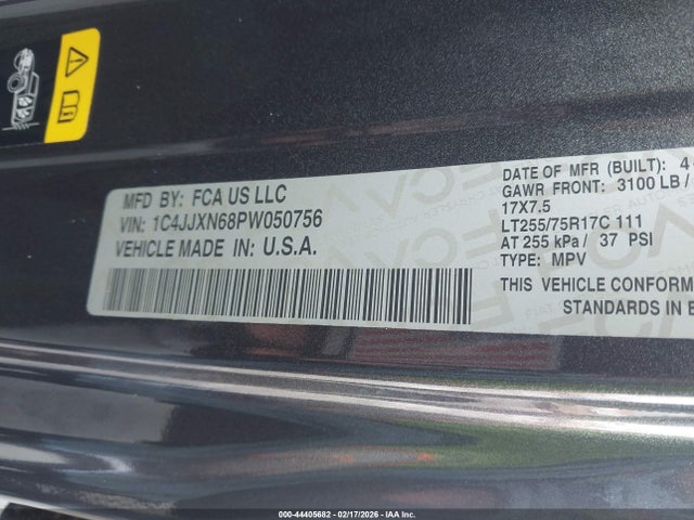 1C4JJXN68PW050756 Jeep Wrangler 4xe 4x4