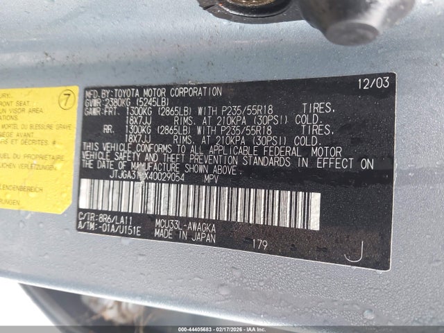 2004 LEXUS RX 330 JTJGA31UX40029054 Photo 8