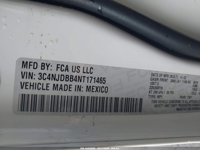 Jeep Compass Altitude 4x4 2022 3C4NJDBB4NT171465 Image 9