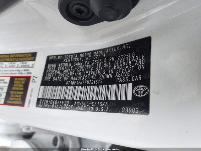 Toyota CAMRY SE 2014 4T1BF1FK5EU794575 Image 9