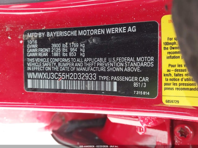 2017 MINI HARDTOP WMWXU3C55H2D32933 Photo 8