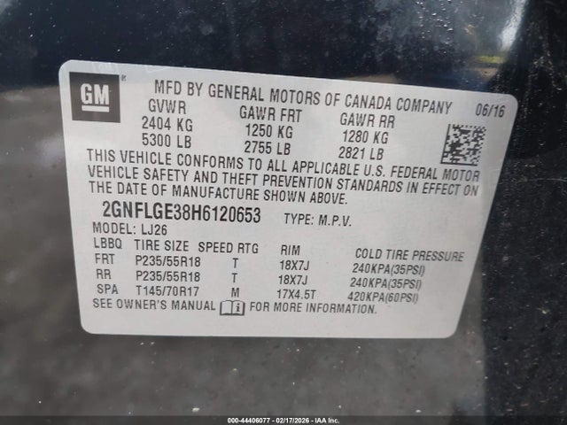 Chevrolet Equinox Premier 2017 2GNFLGE38H6120653 Image 9