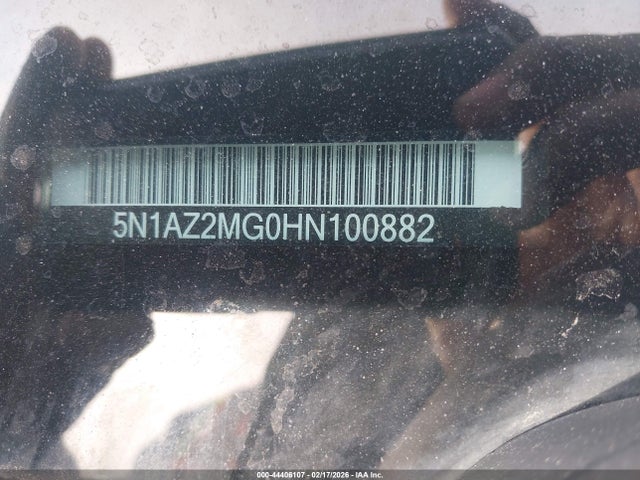 5N1AZ2MG0HN100882 Nissan Murano Platinum/s/sl/sv