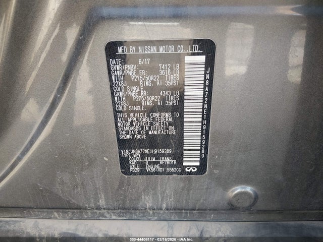 JN8AZ2NE1H9159289 Infiniti QX80