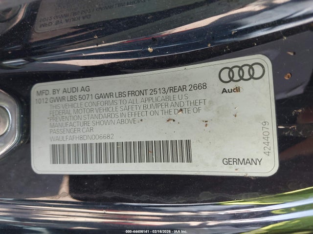 2013 AUDI A5 WAULFAFH8DN006682 Photo 8