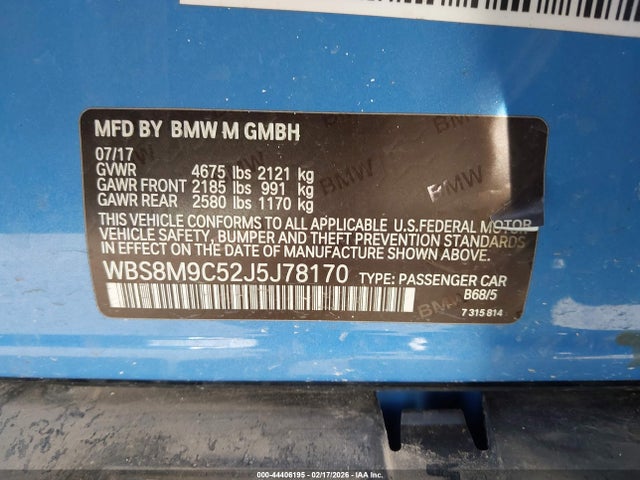 2018 BMW M3 WBS8M9C52J5J78170 Photo 8