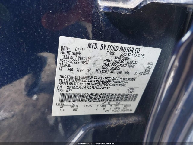 2011 FORD EDGE 2FMDK4AK9BBA74131 Photo 8