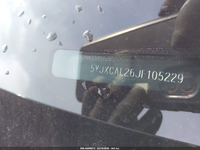 44406412 :رقم المزاد ، 5YJXCAE26JF105229 vin ، 2018 Tesla Model X 100d/75d/p100d مزاد بيع