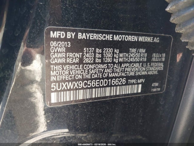 2014 BMW X3 5UXWX9C56E0D16626 Photo 8