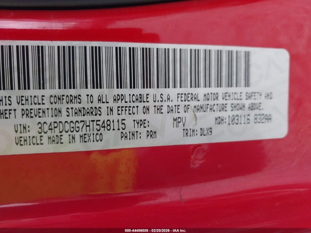 2017 DODGE JOURNEY 3C4PDCGG7HT548115 Photo 8