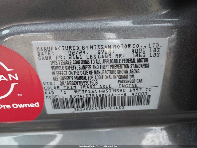 Nissan Sentra Sv Xtronic Cvt 2024 3N1AB8CV7RY301603 Image 9