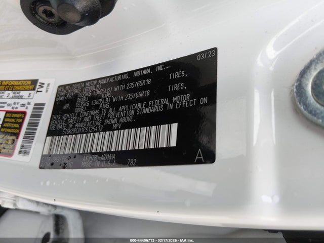 5TDKBRCH1PS125413 Toyota Highlander Hybrid Xle