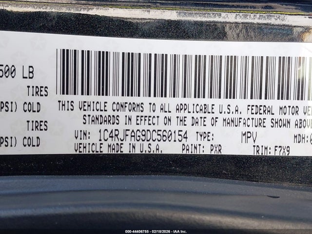 Продажа на аукционе авто 2013 Jeep Grand Cherokee Laredo, vin: 1C4RJFAG9DC560154, номер лота: 44406755