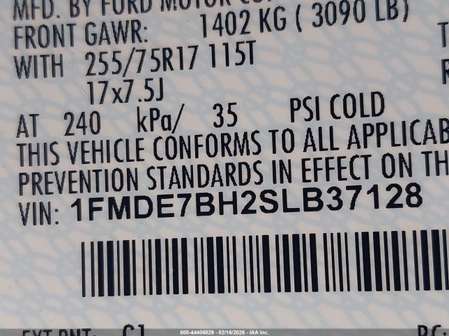 2025 FORD BRONCO 1FMDE7BH2SLB37128 Photo 8