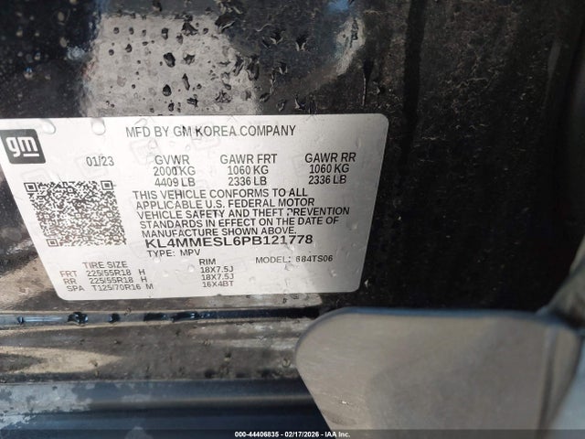Auction sale of the 2023 Buick Encore Gx Select Awd, vin: KL4MMESL6PB121778, lot number: 44406835