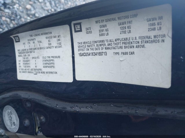 2003 BUICK PARK AVENUE 1G4CU541X34169713 Photo 8