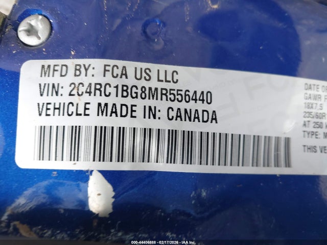 2021 CHRYSLER PACIFICA 2C4RC1BG8MR556440 Photo 8