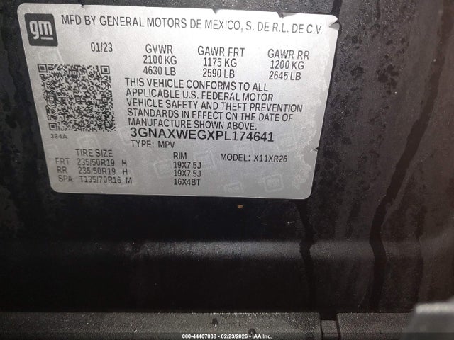 2023 CHEVROLET EQUINOX 3GNAXWEGXPL174641 Photo 8
