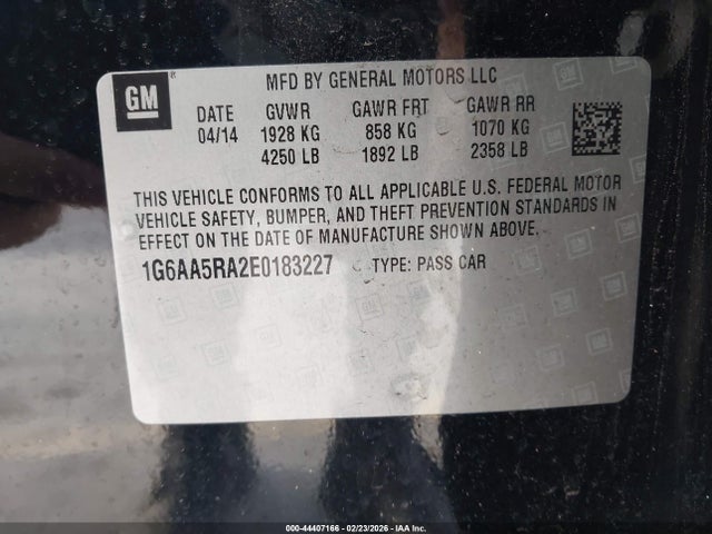 2014 CADILLAC ATS 1G6AA5RA2E0183227 Photo 8