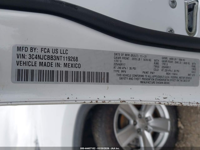 Jeep Compass Latitude Fwd 2022 3C4NJCBB3NT119268 Image 9