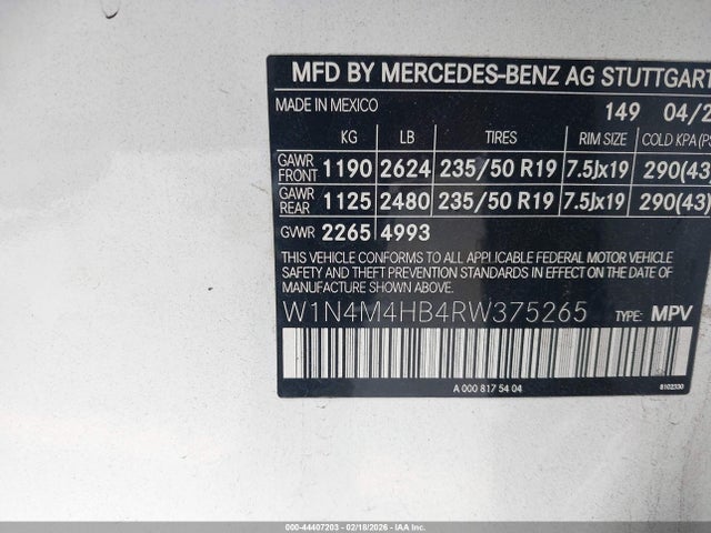 2024 MERCEDES-BENZ GLB 250 W1N4M4HB4RW375265 Photo 8