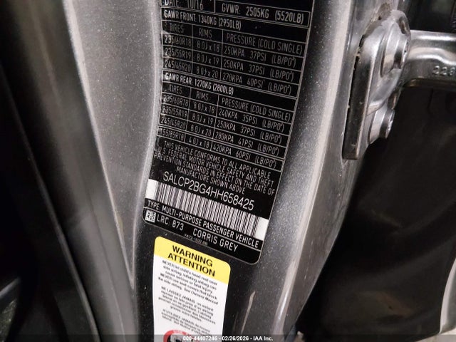 2017 LAND ROVER DISCOVERY SPORT SALCP2BG4HH658425 Photo 8