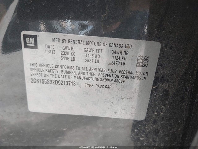 2013 CADILLAC XTS 2G61S5S32D9213713 Photo 8