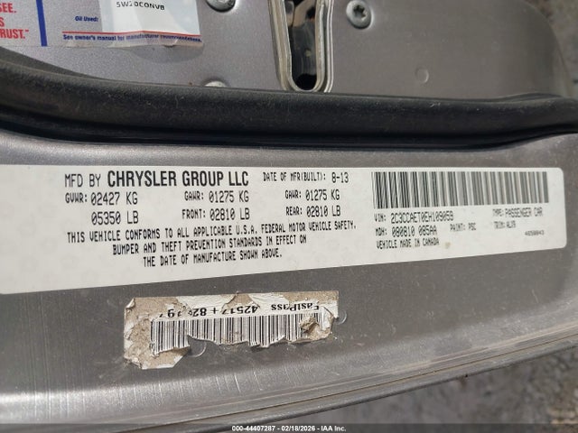 Продажа на аукционе авто 2014 Chrysler 300c, vin: 2C3CCAET0EH109059, номер лота: 44407287