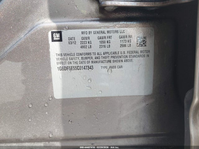 2012 CADILLAC CTS 1G6DF5E55C0147343 Photo 8