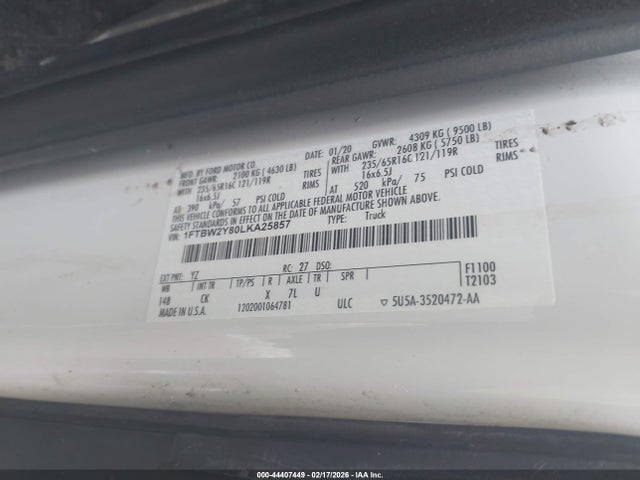 Ford Transit-350 2020 1FTBW2Y80LKA25857 Image 4
