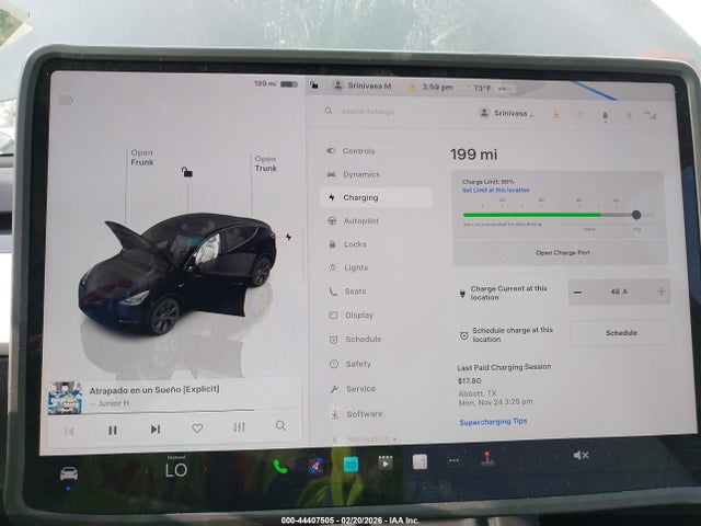 2024 Tesla Model Y Long Range Dual Motor All-wheel Drive მანქანა იყიდება აუქციონზე, vin: 7SAYGAEE5RF124565, აუქციონის ნომერი: 44407505