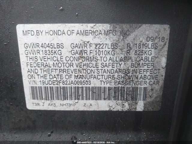 2018 ACURA ILX 19UDE2F82JA009503 Photo 8