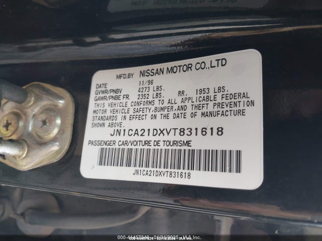 1997 NISSAN MAXIMA JN1CA21DXVT831618 Photo 8