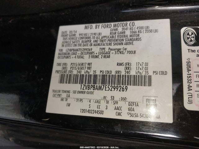 1ZVBP8AM7E5299269 Ford Mustang V6
