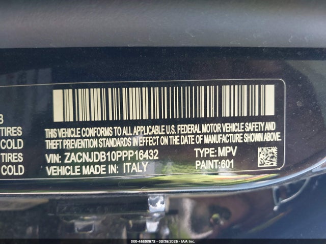 Aukcja sprzedaży 2023 Jeep Renegade Latitude 4x4, vin: ZACNJDB10PPP16432, numer aukcji: 44407672
