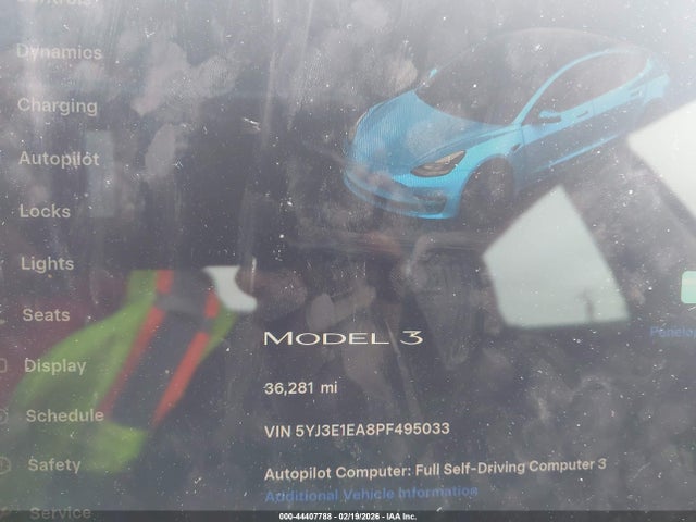 Aukcja sprzedaży 2023 Tesla Model 3 Rear-wheel Drive, vin: 5YJ3E1EA8PF495033, numer aukcji: 44407788