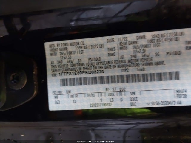 2023 FORD F-150 1FTFX1E89PKD08230 Photo 8