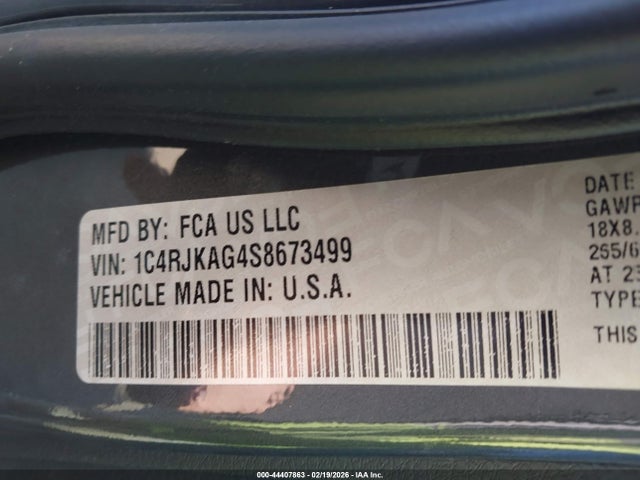 Продаж на аукціоні авто 2025 Jeep Grand Cherokee L Altitude X 4x4, vin: 1C4RJKAG4S8673499, номер лоту: 44407863