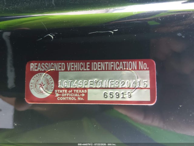 44407912 :رقم المزاد ، 1GT49PEY1NF320415 vin ، 2022 Gmc Sierra 2500hd 4wd  Standard Bed At4 مزاد بيع