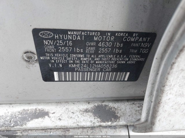 KMHE24L12HA058236 Hyundai Sonata Hybrid Se