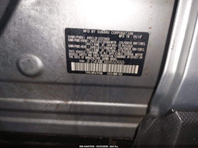 Aukcja sprzedaży 2019 Subaru Forester Touring, vin: JF2SKAWCXKH550550, numer aukcji: 44407938