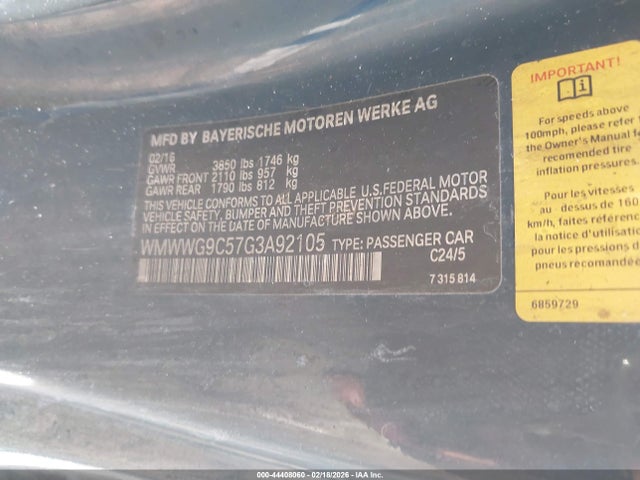 2016 MINI CONVERTIBLE WMWWG9C57G3A92105 Photo 8