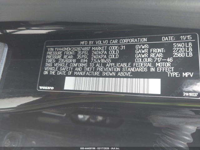 2016 VOLVO XC60 YV440MDK2G2874897 Photo 8