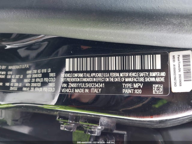 2017 MASERATI LEVANTE ZN661YUL5HX234341 Photo 8