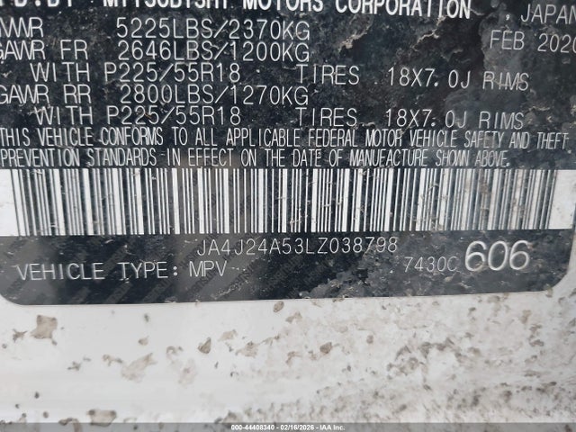 2020 MITSUBISHI OUTLANDER PHEV JA4J24A53LZ038798 Photo 8