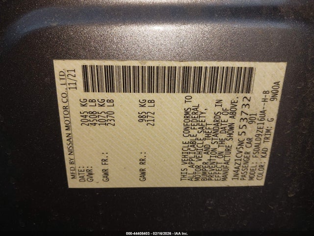 2022 NISSAN LEAF 1N4AZ1CV5NC553732 Photo 8