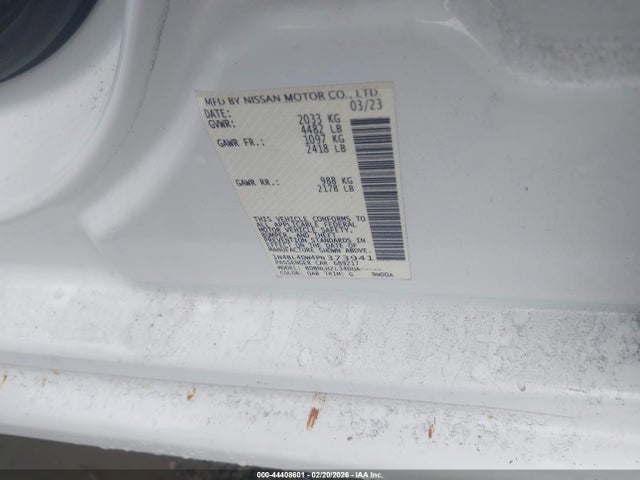 1N4BL4DW4PN373941 Nissan Altima Sv Intelligent Awd