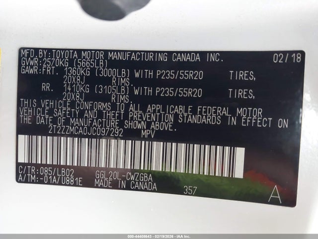 2018 LEXUS RX 350 2T2ZZMCA0JC097292 Photo 8