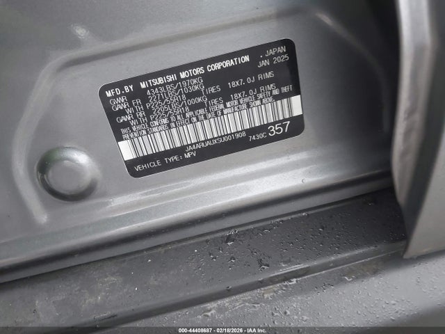 2025 MITSUBISHI OUTLANDER SPORT JA4ARUAUXSU001908 Photo 8