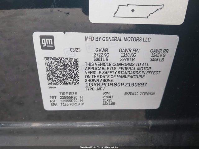 2023 CADILLAC XT6 1GYKPDRS0PZ190897 Photo 8
